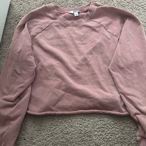 h&m slightly cropped crewneck